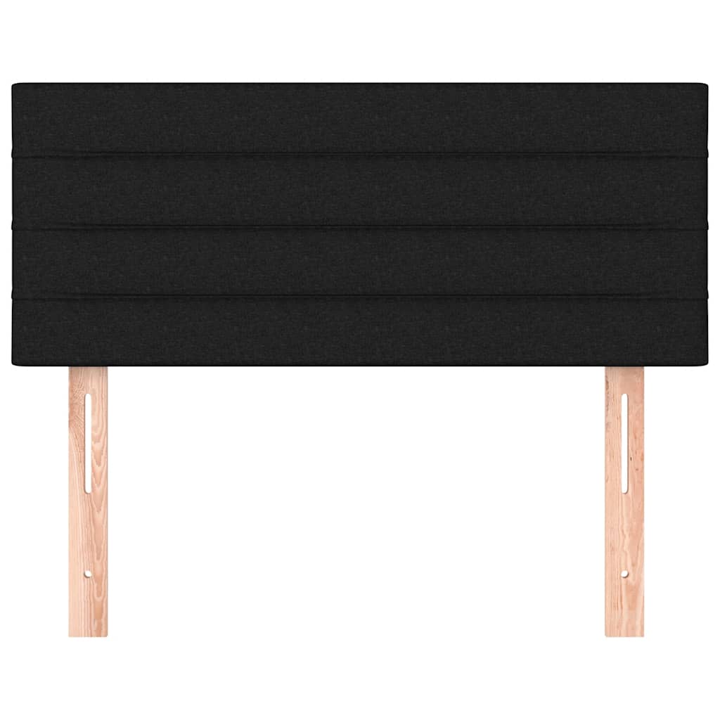 Kopfteil Schwarz 80x5x78/88 cm Stoff
