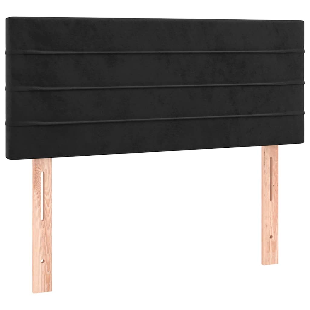 Kopfteil Schwarz 90x5x78/88 cm Samt