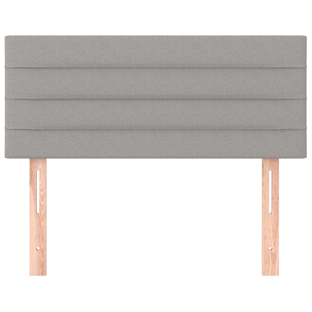 Kopfteil Hellgrau 100x5x78/88 cm Stoff