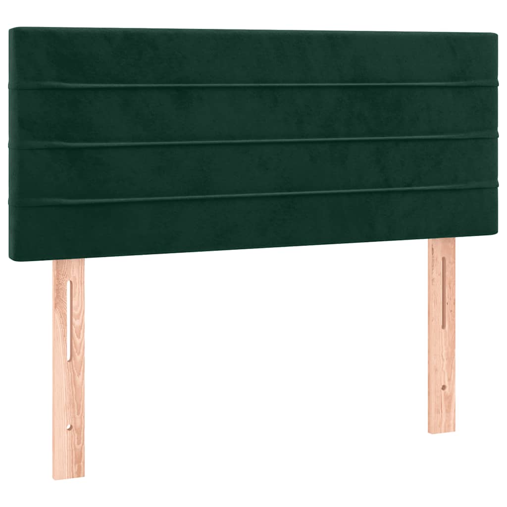Kopfteil Dunkelgrün 100x5x78/88 cm Samt
