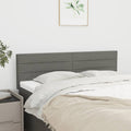 Kopfteile Dunkelgrau 144x5x78/88 cm Stoff