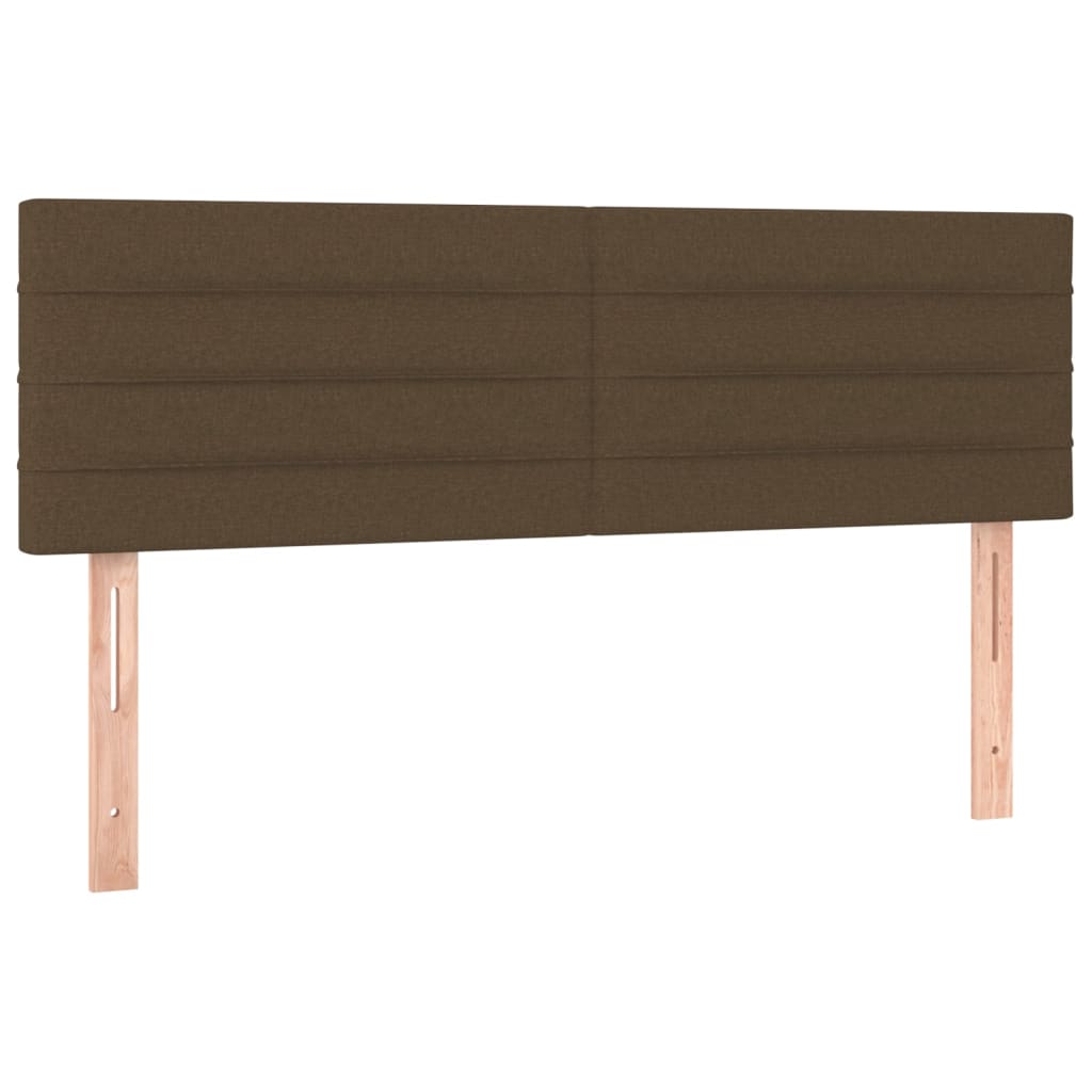 Kopfteile Dunkelbraun 144x5x78/88 cm Stoff