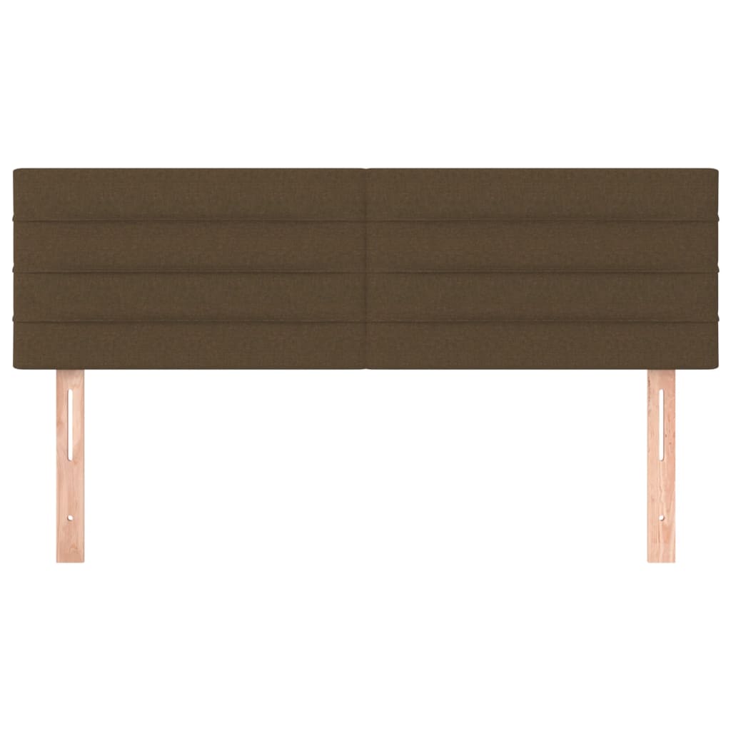 Kopfteile Dunkelbraun 144x5x78/88 cm Stoff