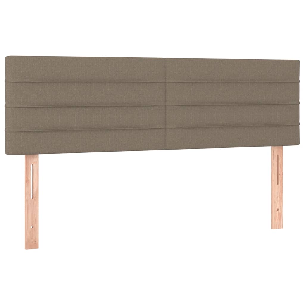 Kopfteile Taupe 144x5x78/88 cm Stoff