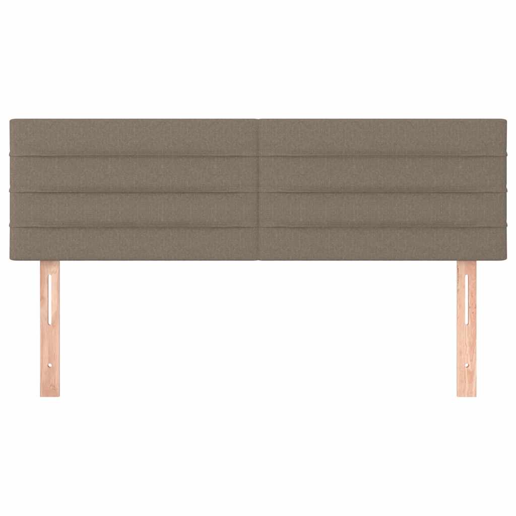 Kopfteile Taupe 144x5x78/88 cm Stoff