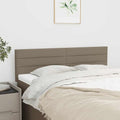 Kopfteile Taupe 144x5x78/88 cm Stoff