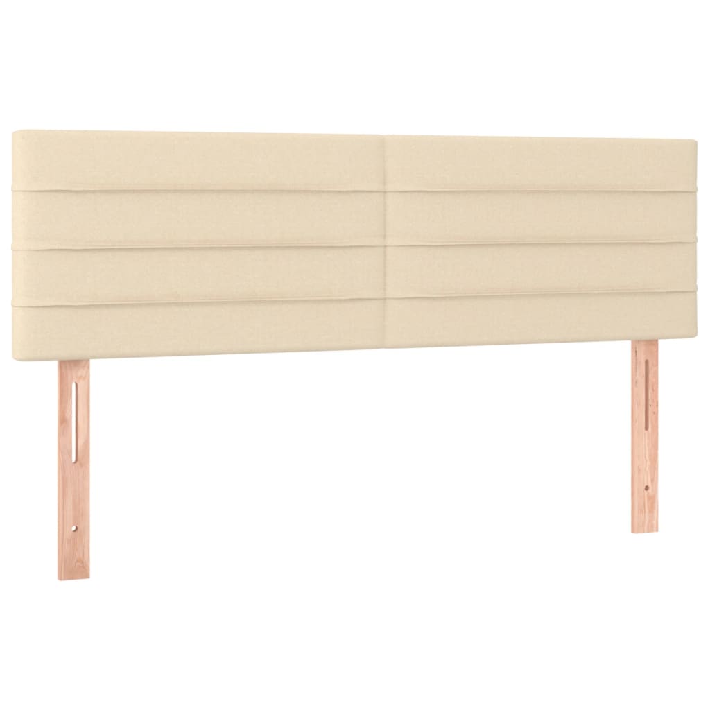 Kopfteile Creme 144x5x78/88 cm Stoff