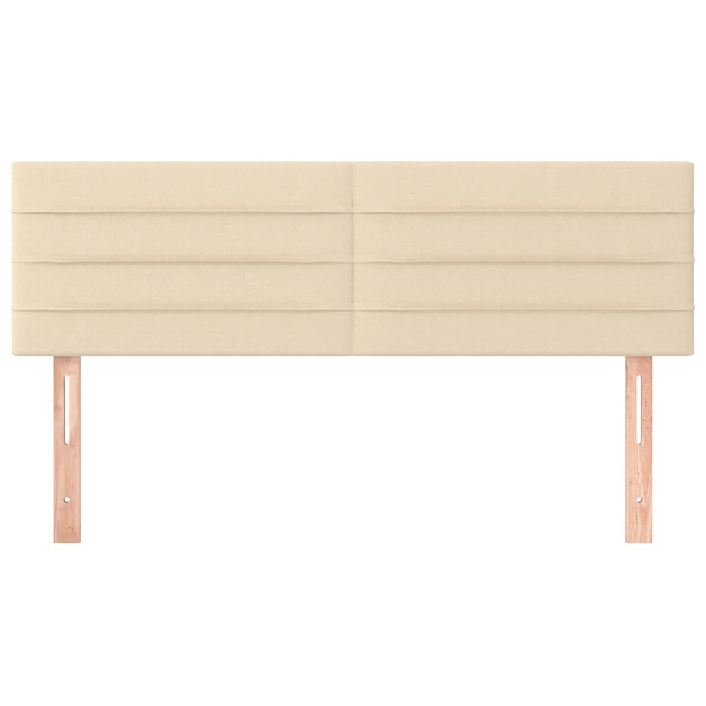 Kopfteile Creme 144x5x78/88 cm Stoff