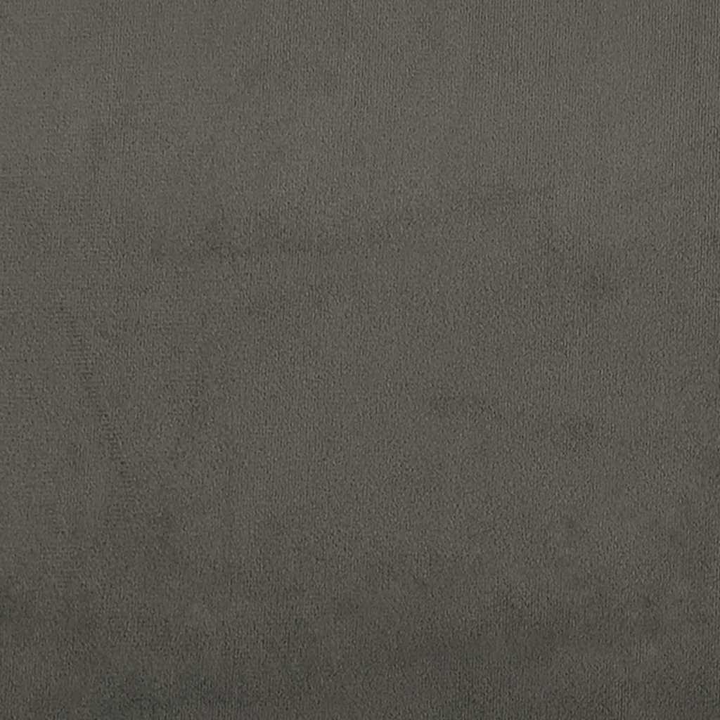 Kopfteile Dunkelgrau 144x5x78/88 cm Samt