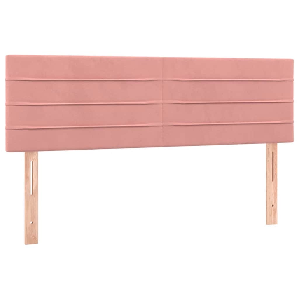 Kopfteile Rosa 144x5x78/88 cm Samt