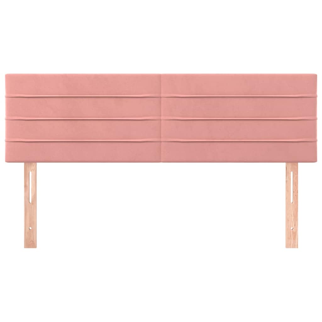 Kopfteile Rosa 144x5x78/88 cm Samt