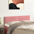Kopfteile Rosa 144x5x78/88 cm Samt