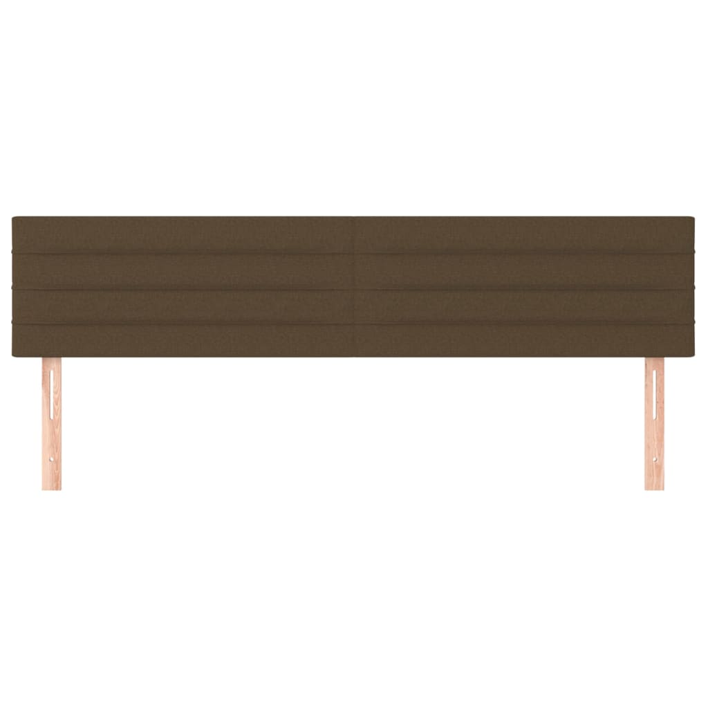 Kopfteile Dunkelbraun 160x5x78/88 cm Stoff