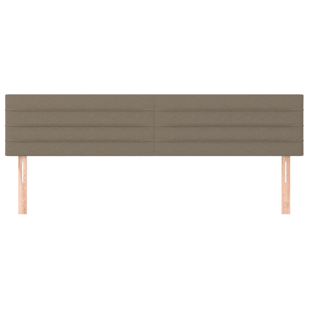 Kopfteile Taupe 160x5x78/88 cm Stoff