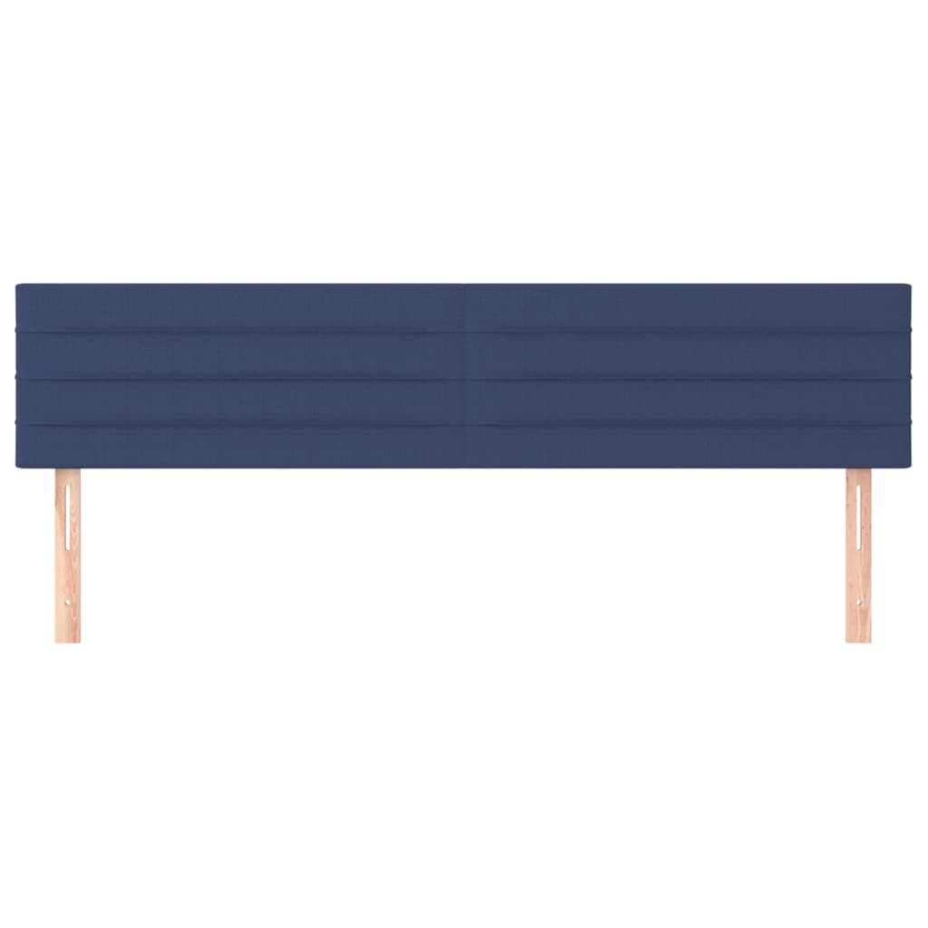 Kopfteile Blau 160x5x78/88 cm Stoff