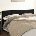 Kopfteile Schwarz 160x5x78/88 cm Samt