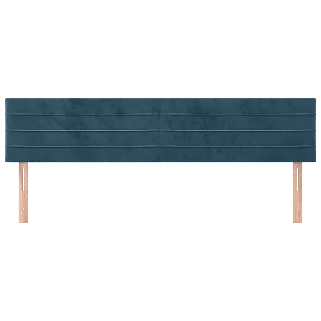 Kopfteile Dunkelblau 160x5x78/88 cm Samt