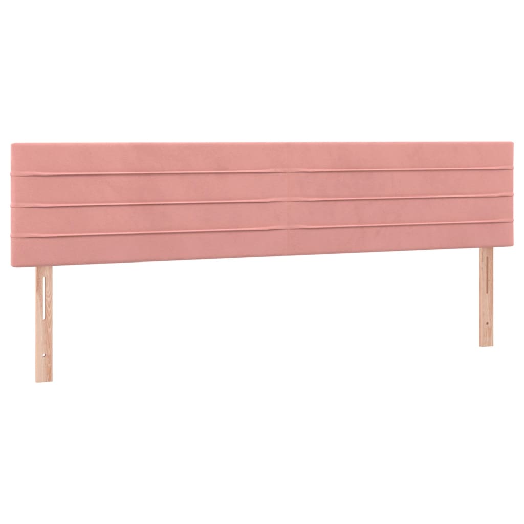 Kopfteile Rosa 160x5x78/88 cm Samt