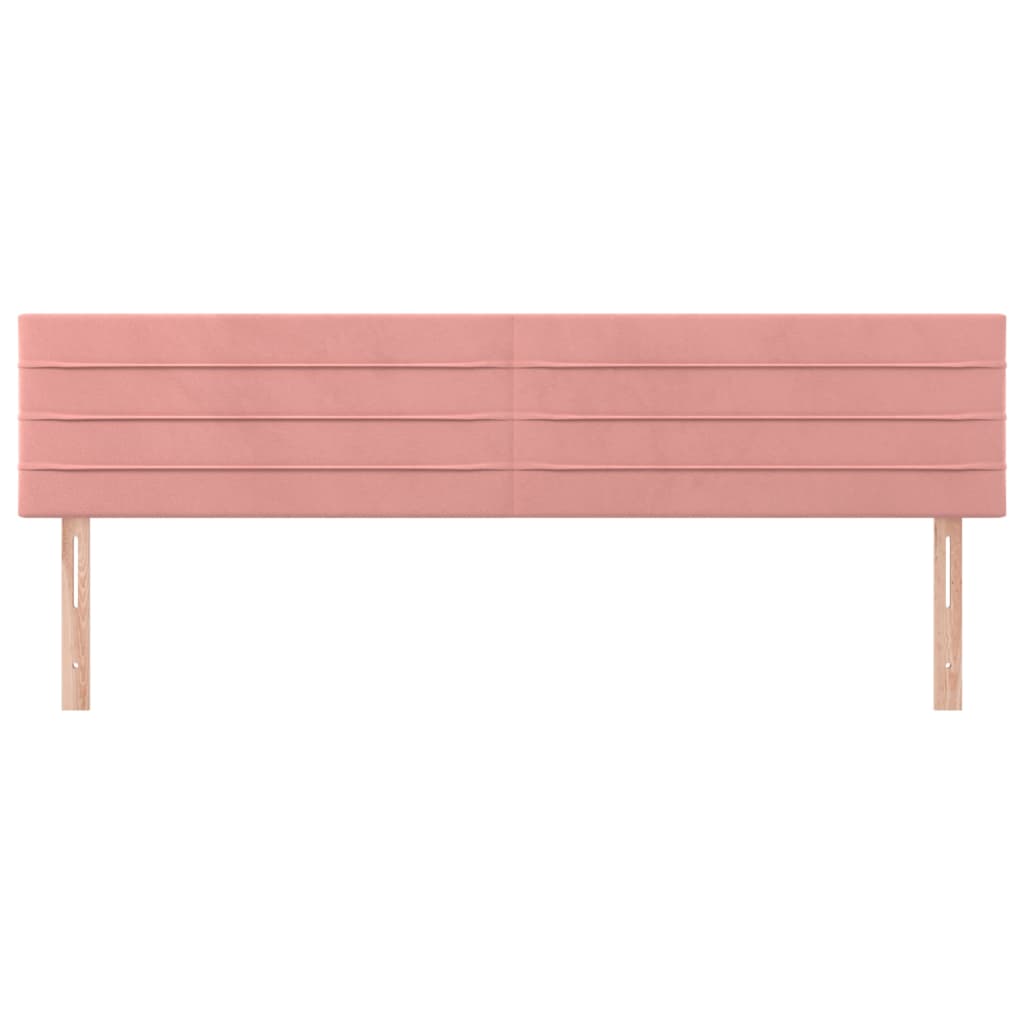 Kopfteile Rosa 160x5x78/88 cm Samt