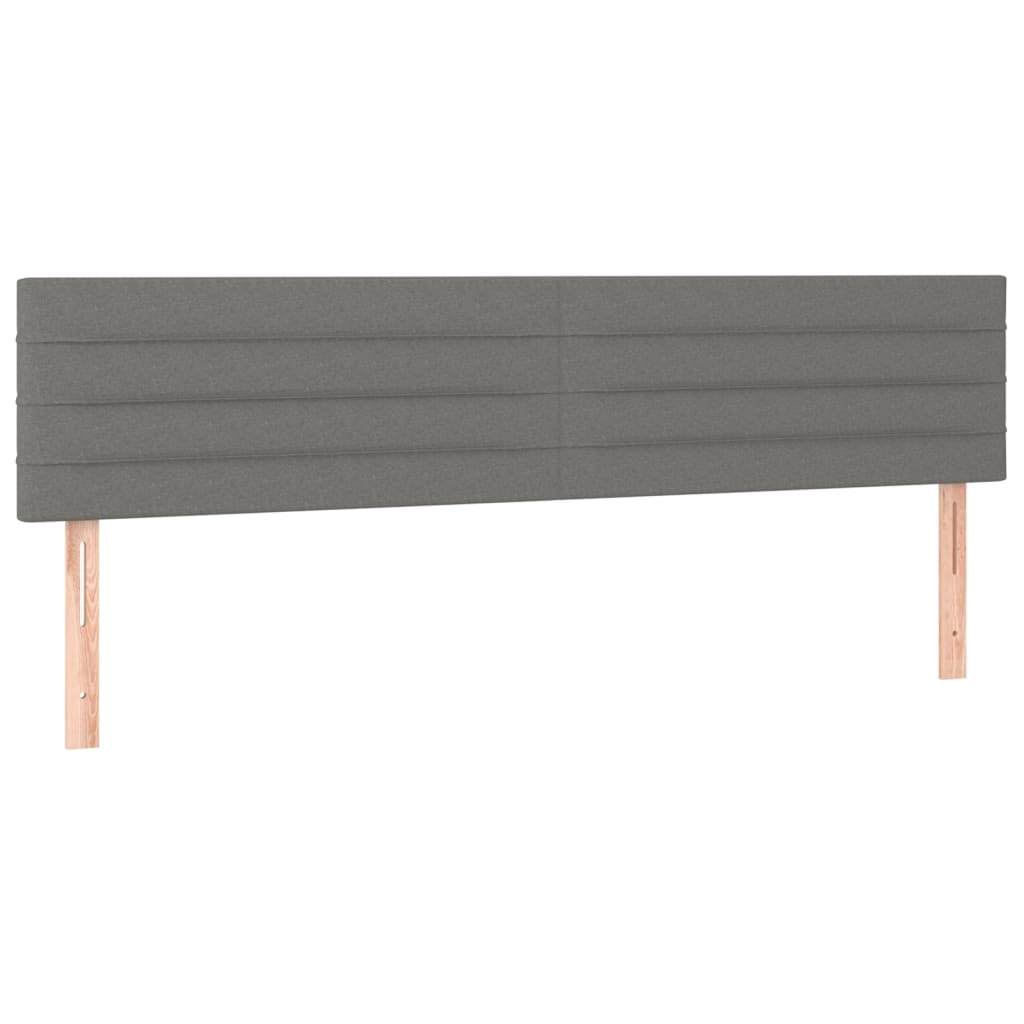 Kopfteile Dunkelgrau 180x5x78/88 cm Stoff