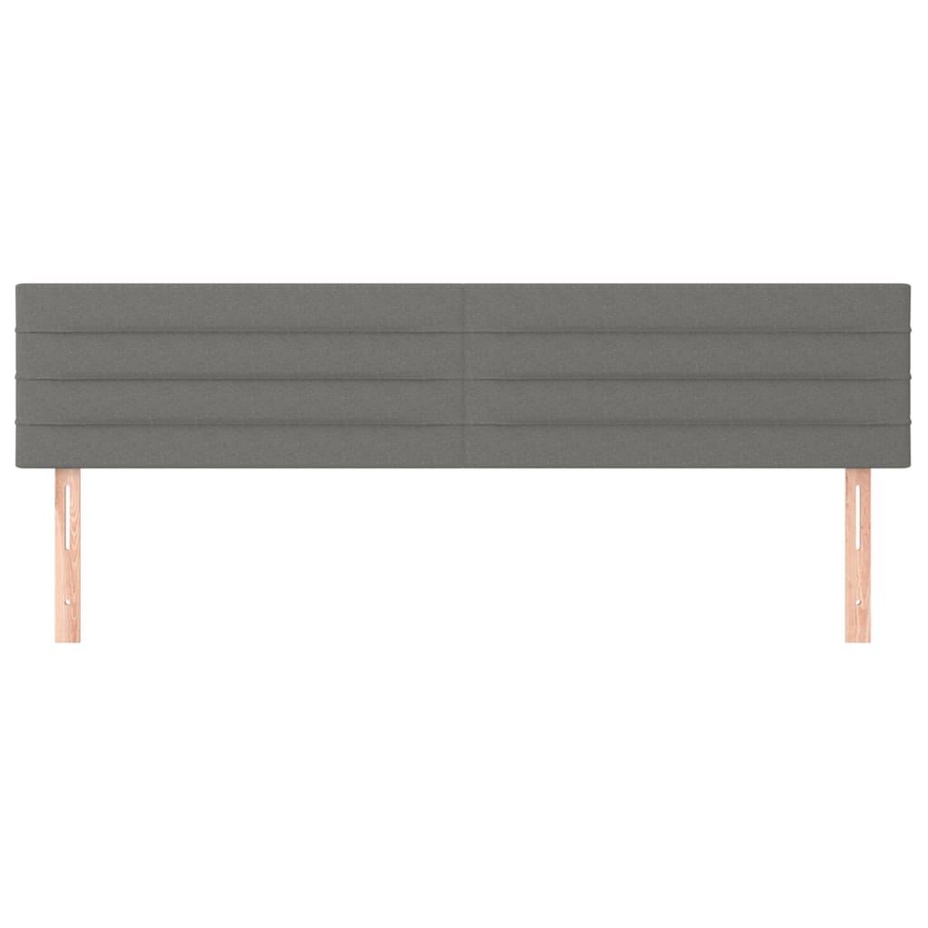 Kopfteile Dunkelgrau 180x5x78/88 cm Stoff
