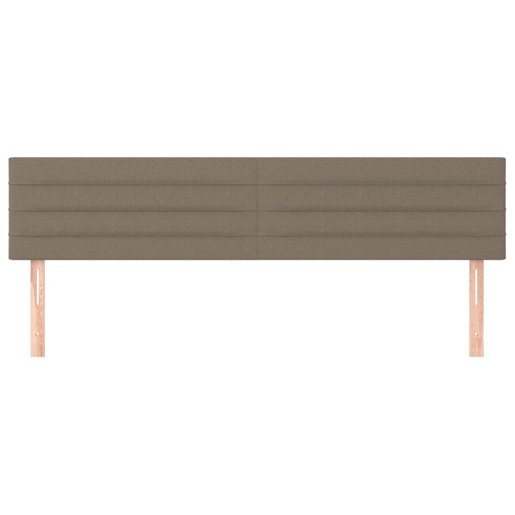 Kopfteile Taupe 180x5x78/88 cm Stoff