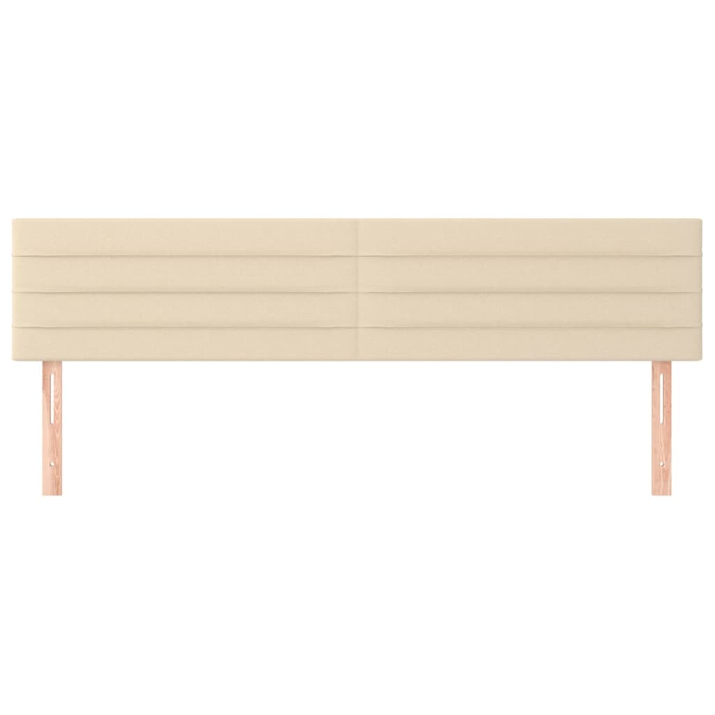 Kopfteile Creme 180x5x78/88 cm Stoff