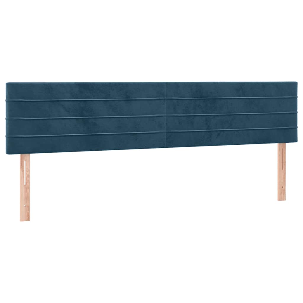 Kopfteile Dunkelblau 180x5x78/88 cm Samt
