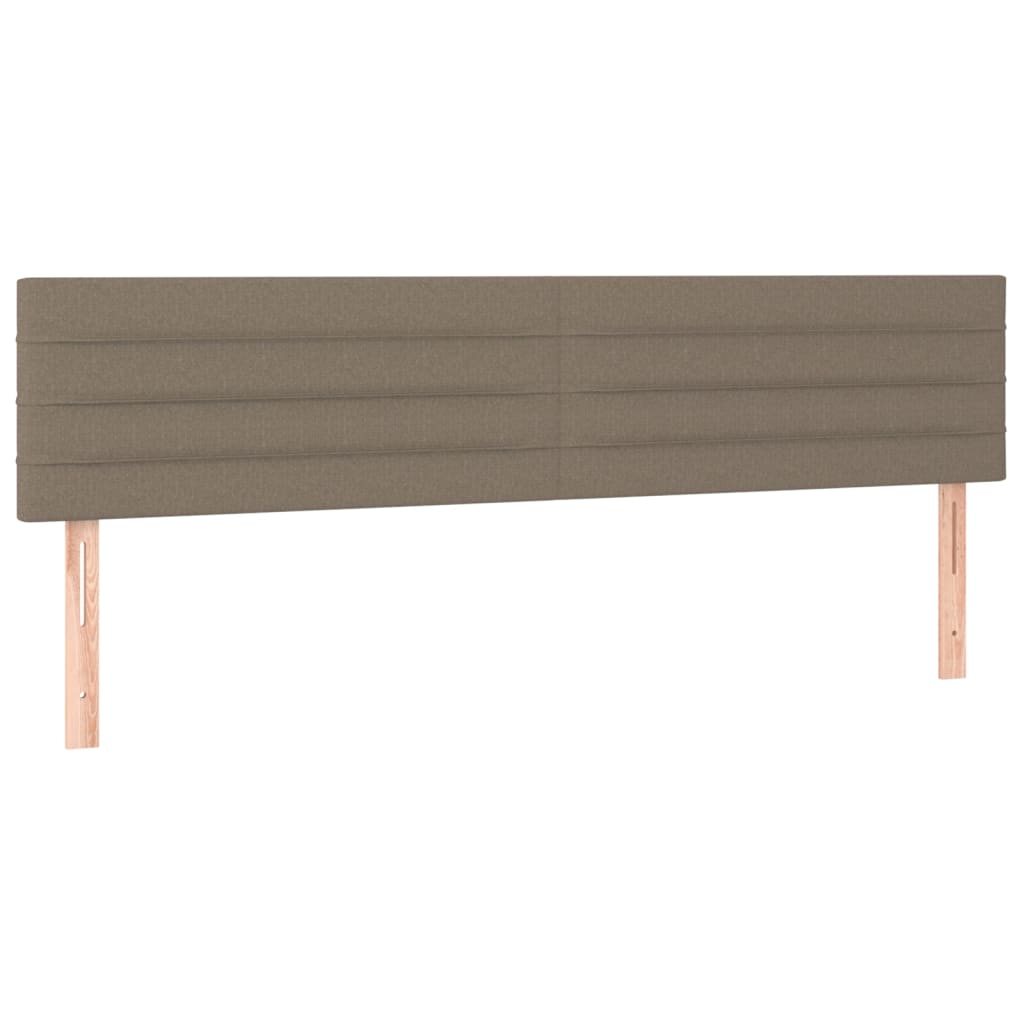Kopfteile Taupe 200x5x78/88 cm Stoff