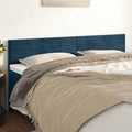 Kopfteile Dunkelblau 200x5x78/88 cm Samt