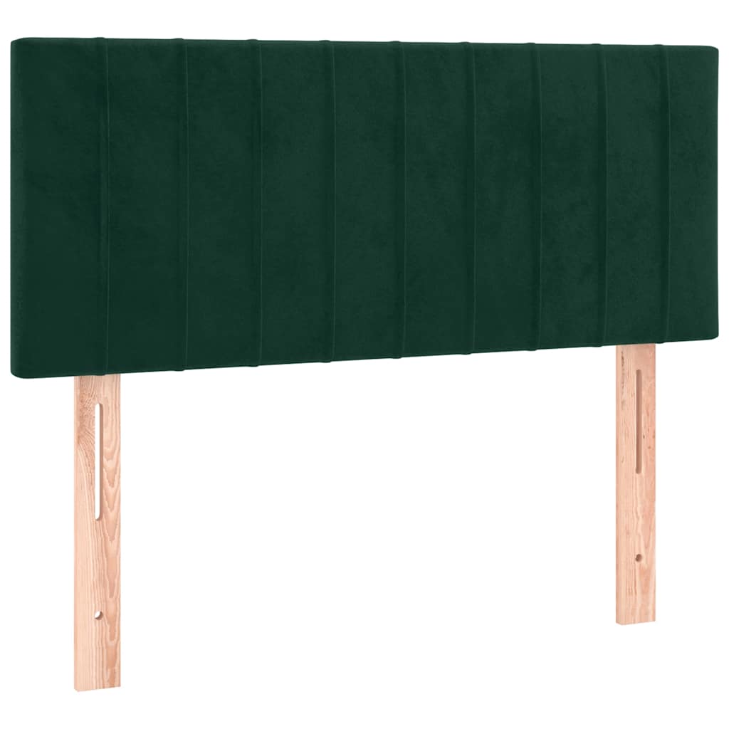 Kopfteil Dunkelgrün 80x5x78/88 cm Samt