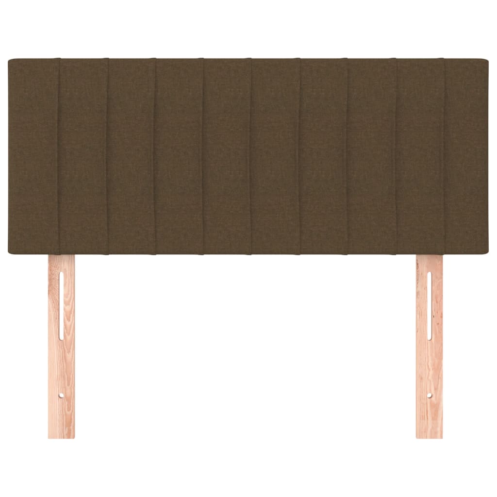 Kopfteil Dunkelbraun 90x5x78/88 cm Stoff