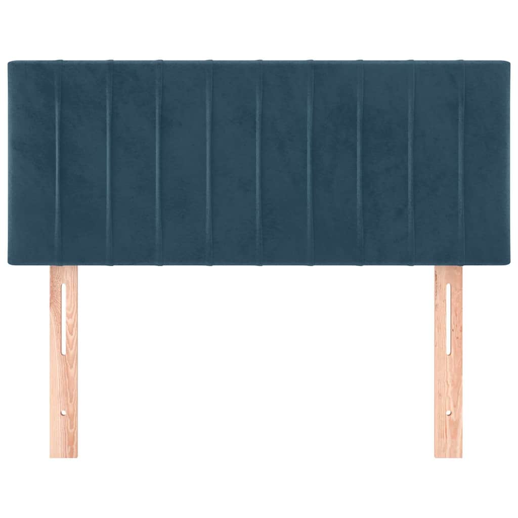 Kopfteil Dunkelblau 90x5x78/88 cm Samt