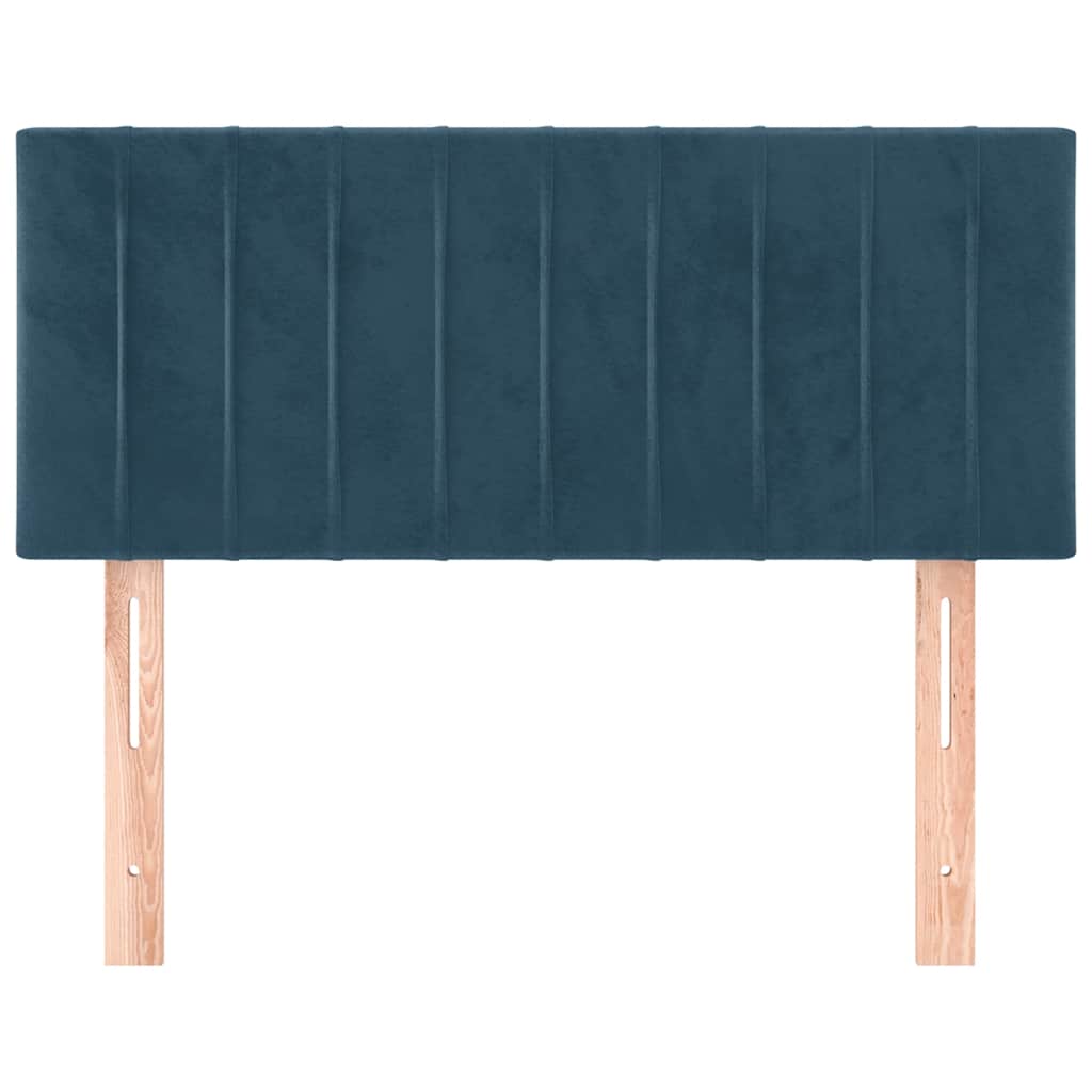 Kopfteil Dunkelblau 100x5x78/88 cm Samt