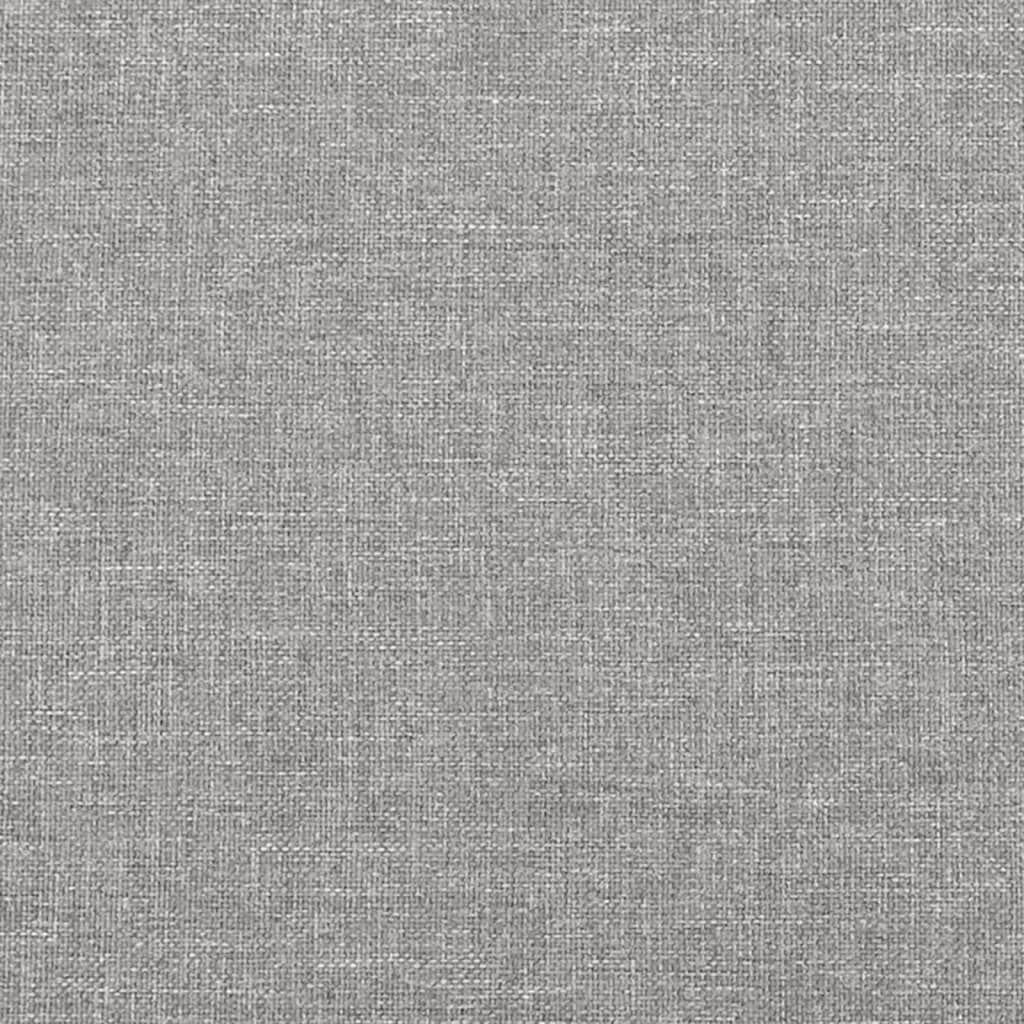 Kopfteile Hellgrau 144x5x78/88 cm Stoff