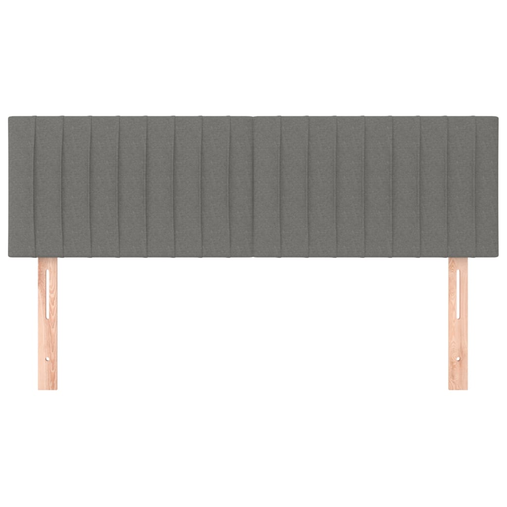 Kopfteile Dunkelgrau 144x5x78/88 cm Stoff
