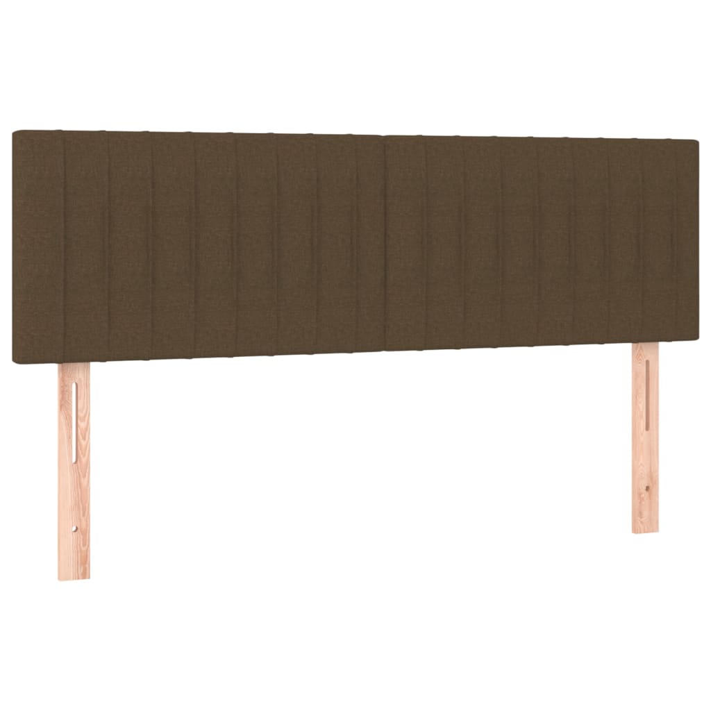 Kopfteile Dunkelbraun 144x5x78/88 cm Stoff