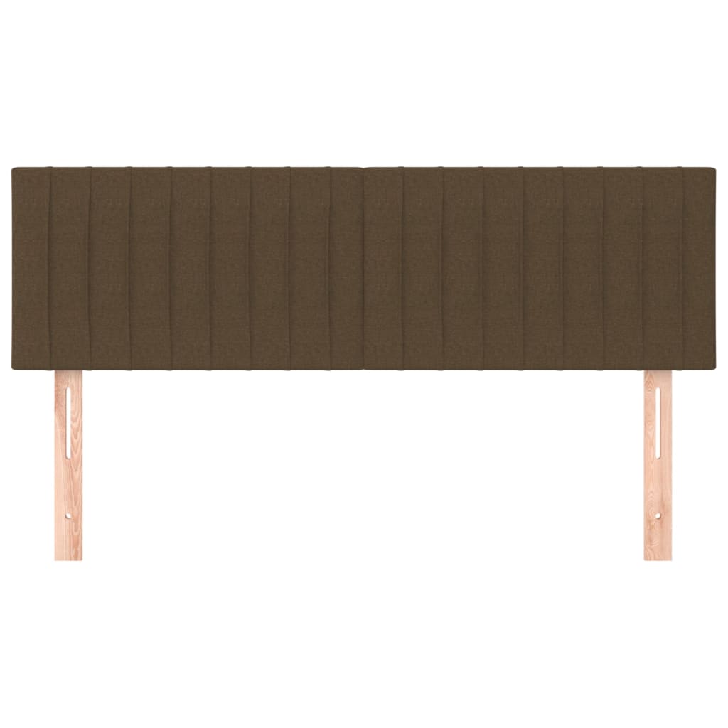 Kopfteile Dunkelbraun 144x5x78/88 cm Stoff