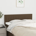 Kopfteile Dunkelbraun 144x5x78/88 cm Stoff