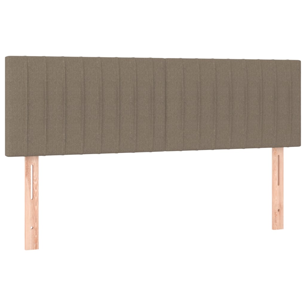 Kopfteile Taupe 144x5x78/88 cm Stoff
