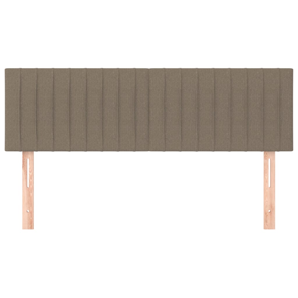 Kopfteile Taupe 144x5x78/88 cm Stoff