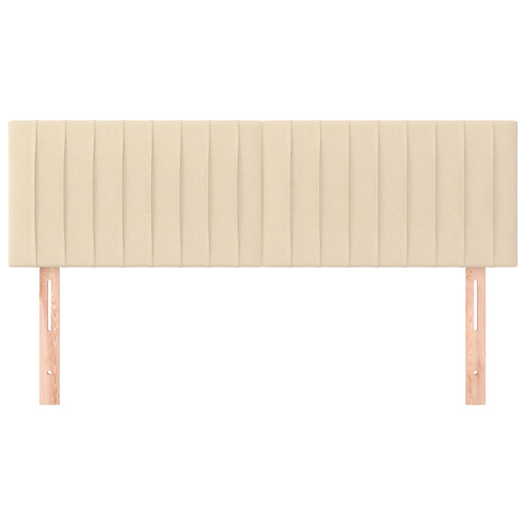 Kopfteile Creme 144x5x78/88 cm Stoff
