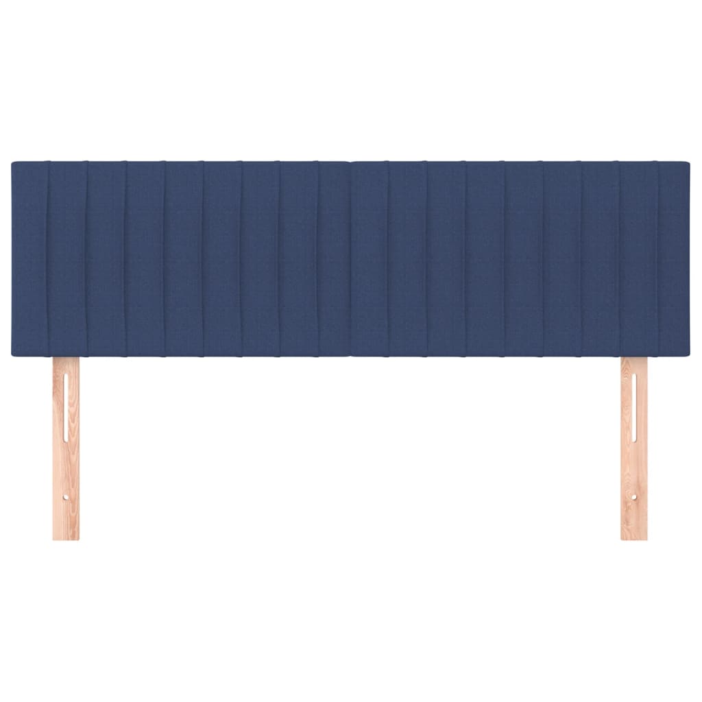 Kopfteile Blau 144x5x78/88 cm Stoff