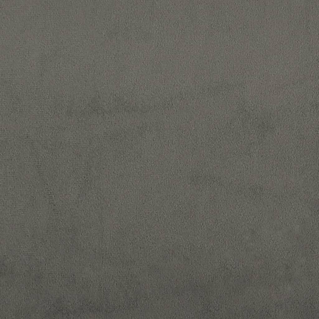 Kopfteile Dunkelgrau 144x5x78/88 cm Samt