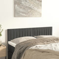 Kopfteile Dunkelgrau 144x5x78/88 cm Samt