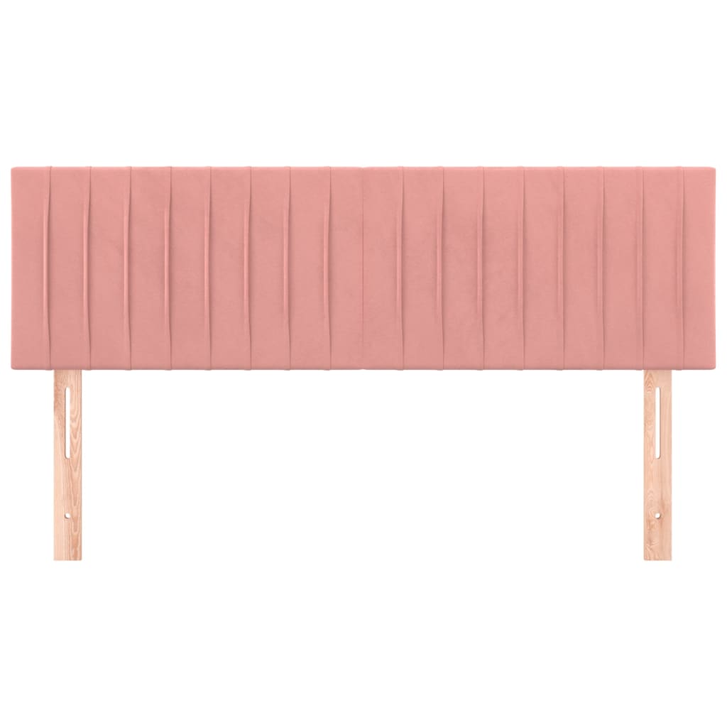 Kopfteile Rosa 144x5x78/88 cm Samt