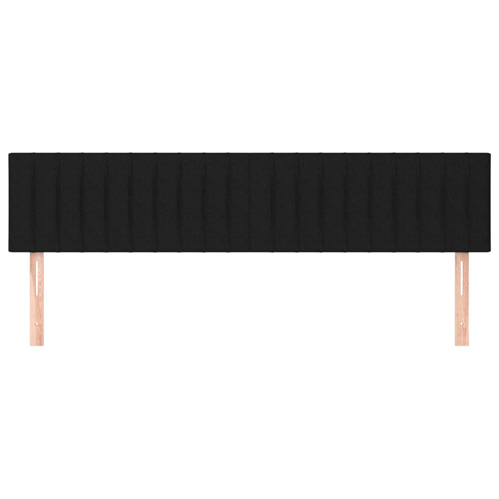 Kopfteile Schwarz 160x5x78/88 cm Stoff