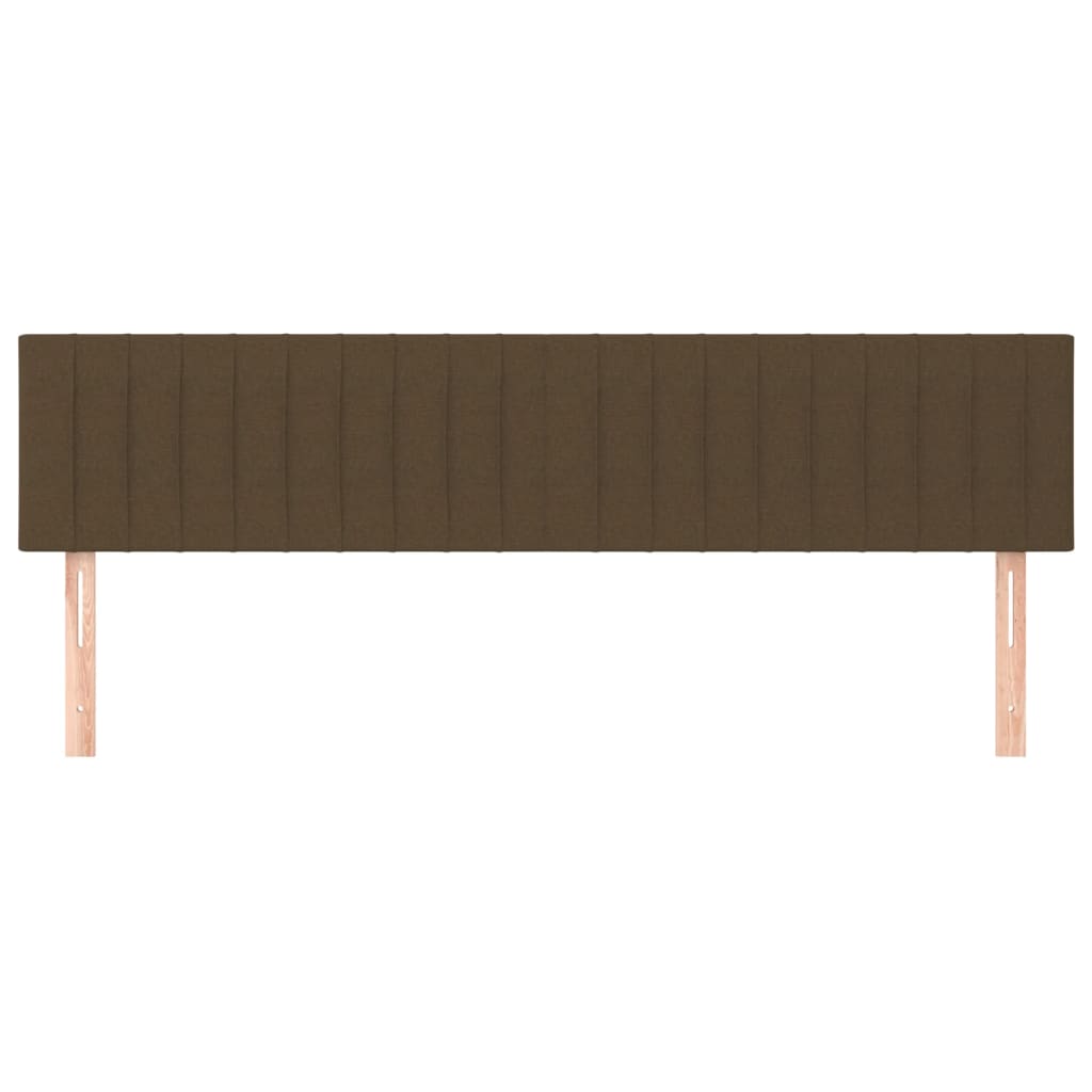 Kopfteile Dunkelbraun 160x5x78/88 cm Stoff