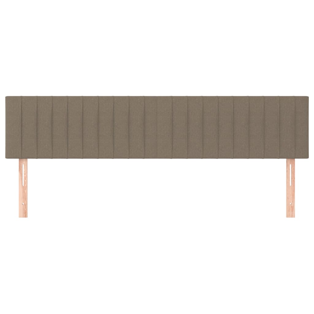 Kopfteile Taupe 160x5x78/88 cm Stoff