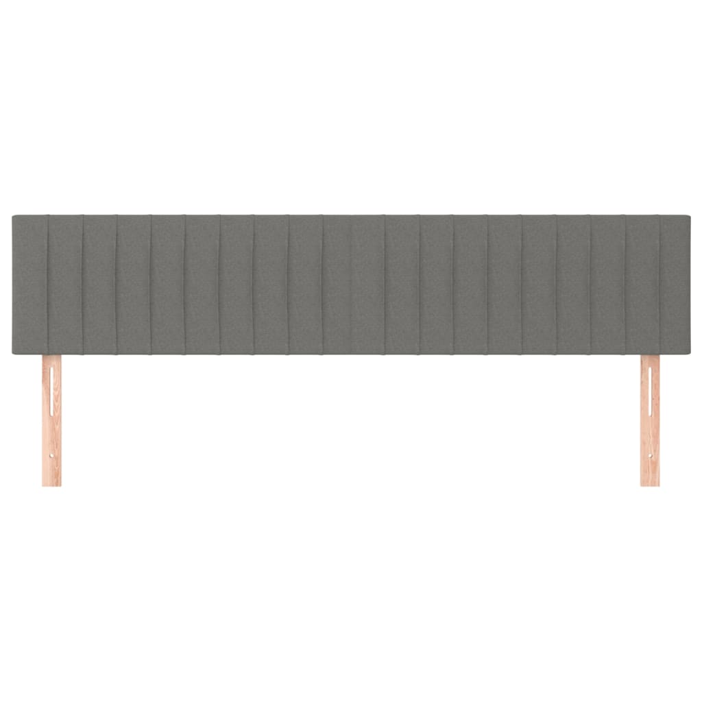 Kopfteile Dunkelgrau 180x5x78/88 cm Stoff